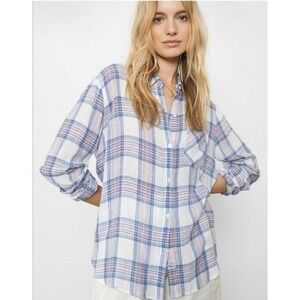 Rails Womens Small Plaid Long‎ Sleeve Button Down Shirt Casual Top